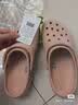 卡骆驰（CROCS）贝雅卡骆班洞洞鞋轻便耐磨一脚蹬休闲鞋女鞋时尚沙滩鞋|205089 黑色/白色-066 40 (250mm) 实拍图