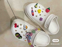 卡骆驰（CROCS）檀健次同款经典洞洞鞋轻便百搭女沙滩鞋包头拖鞋男鞋|10001 白色-100(含智必星) 37 /38(230mm) 实拍图