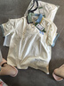 左西男童夏装套装儿童运动短袖纯棉夏季2026新款男孩两件套 白色 165 实拍图