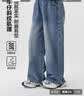 左西女童牛仔裤儿童裤子直筒裤2026新款中大童秋装长裤潮 牛仔色 160 实拍图