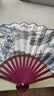 中国风10寸丝绸大绢扇子古风折扇汉服手工男霸气折叠扇竹儿童夏天 折扇古风折扇【清明上河图】 日用扇 实拍图