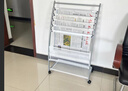 优必利平杆五夹条报刊架 图书馆置物架 宣传资料杂志架产品展示架宣传栏展示架 8145 实拍图