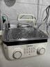 美的（Midea）电蒸锅电蒸箱家用双层多功能大容量全自动蒸锅一锅多用蒸菜蒸汽神器蒸笼 蒸煮一体蒸汽锅 17.5L 【上蒸下煮】ZGE302399 实拍图