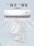 浪莎（LangSha）夏款莫代尔女童睡衣女孩空调服宝宝家居服荷叶套装 实拍图