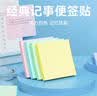 京东京造记事便签贴 76×76mm 400张（4本×4色）自粘记事贴便利贴 实拍图