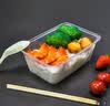芳草地一次性饭盒快餐盒1000ml*50只带盖外卖饺子打包盒加厚便当保鲜盒 实拍图