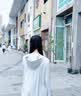 COZOK防晒衣服衫女连帽披肩黑胶帽檐透气夏季轻薄冰丝 浅灰色 黑胶帽檐 均码 实拍图