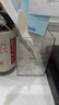 得力（deli）透明方形笔筒高颜值简约桌面马克笔收纳盒办公文具收纳摆件 PK906 实拍图