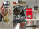 【京东物流配送】高硼硅双层玻璃杯大容量泡茶杯水杯子茶水分离杯 【双层加厚】茶杯350ml1只 实拍图