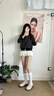 拾袜记薄款压力小腿袜女夏季瘦腿jk袜防滑防晒凉感白色袜子女黑色高筒袜 实拍图
