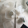 厨房葱姜蒜置物盒吸盘式置物架生姜大蒜调料筐免打孔墙上挂篮 3层旋转置物架 透明白【双吸盘】 实拍图