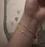 周六福梦蝶足金999黄金手链女生日礼物计价 约2.71g A0713018-16+3cm 实拍图
