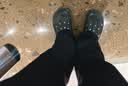 特步（XTEP）洞洞鞋女士夏季拖鞋子女款外穿情侣运动凉鞋女 A457 黑 37-38 实拍图
