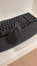 罗技（Logitech）Wave Combo 无线人体工学键鼠套装 垂直鼠标 无线蓝牙鼠标 办公键盘 无线键盘 蓝牙键盘 白色 实拍图