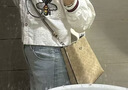 蔻驰（COACH）【品牌直供】奢侈品女包MOLLIE水桶包沙黄/灰褐CBQ33 生日礼物 实拍图