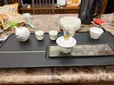 金镶玉茶盘茶托简约商务黑金石家用功夫茶具整块大号石茶台 简韵 实拍图
