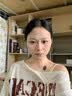 瑞贝卡（Rebecca）假发女全真人发假发片头顶蝶形全手织MONO网自由分缝遮白发补发片 中分刘海 自然黑 25cm 全手织工艺 实拍图