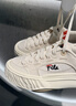 斐乐（FILA）岩行帆布鞋丨帆布鞋26夏季男女鞋情侣FOSSO 1+透气小白鞋休闲鞋 奶白/初雪白-GA 38 实拍图