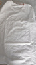 布先生春夏季短袖T恤男士纯棉小白T纯色内搭打底衫 白色 XL(180) 实拍图