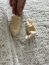 全棉时代儿童袜子7A抗菌婴幼儿宝宝纯棉中筒袜 黄白绿 10-12cm 实拍图