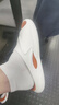 回力拖鞋男士夏季外穿运动一字拖eva踩屎感防滑耐磨沙滩凉鞋白橙40-41 实拍图