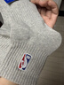 NBA袜子男士中筒休闲运动袜毛巾底加厚毛圈精梳棉跑步篮球袜3双 实拍图