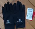 骆驼（CAMEL）触屏手套男防滑加绒保暖户外运动薄款手套冬季女 A1W3GZ103墨黑 L 实拍图