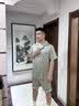 DOEO2026新款真丝睡衣男夏薄款送男友轻奢高级感桑蚕丝家居服礼盒套装 银杏【长袖+长裤】 M 100-120斤 实拍图