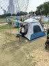 狼行者户外帐篷露餐公园休闲遮阳3-4人大空间全自动速开免搭建 蓝色 实拍图