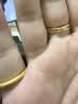 周六福（ZLF）  黄金戒指女硬金三生三世足金素圈指环 定价单个 沙面8号-0.85g 实拍图