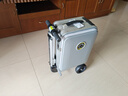 爱尔威（Airwheel）电动行李箱可骑行智能拉杆箱可坐可代步20英寸登机箱 青春版—银 实拍图