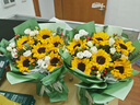 艾斯维娜鲜花速递向日葵混搭花束生日礼物全国同城配送 6朵向日葵大气款 实拍图