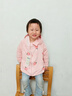 牧萌儿童防晒衣男女童防晒服夏季冰丝凉感宝宝防晒外套披肩 水蜜桃 M 实拍图