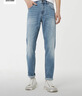杰克·琼斯（JACK&JONES）26年新款牛仔裤男装【凉感】潮流弹力901修身小脚裤子夏季薄款 浅牛仔蓝-1 凉感 34 180 W34/L32 实拍图
