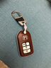 迪加伦 真皮本田钥匙包 21款 十代雅阁思域新CRV思铂睿XRV缤智钥匙套 男士汽车钥匙扣 天然棕(钥匙壳+钥匙扣) 本田专车专用智能钥匙 实拍图