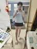 安踏520礼物速干套装丨运动短袖短裤两件套女夏跑步透气羽毛球服 实拍图