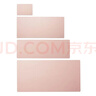 山业（SANWA） 大尺寸桌垫 大号电脑鼠标垫 办公游戏 可卷便携防滑底 PU皮易清洁便携 粉色加大版桌垫(120*60cm) 实拍图
