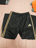 阿迪达斯（adidas）长裤男女春季宽松透气直筒裤跑步运动防风休闲裤  黑金 XL 实拍图