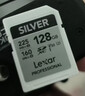 雷克沙（Lexar）128GB SD存储卡 U3 V30 佳能索尼富士尼康相机高速SD卡 读225MB/s 写160MB/s 4K超清录制 SD银卡 实拍图