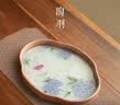 陶羽珐琅彩国潮孔雀功夫茶具一壶两杯家用泡茶壶陶瓷小套装泡茶器喝茶 国潮孔雀韵龙旦壶3入 实拍图