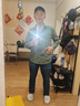 100%纯棉高档宽松版春夏季新款衬衫男士休闲工装衬衣纯色长袖外套 6928长袖两件装】灰绿色+卡其色 2XL (145-160斤） 实拍图