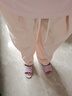 自由系多巴胺蓝色休闲裤女2026春夏季新款高腰显瘦阔腿裤垂感山本直筒裤 实拍图