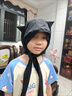 时鸟小恶魔遮阳帽子女防晒紫外线大帽檐2026新速干绑带猫耳朵披肩一体 紫色小恶魔【主图同款】 晒单实拍图