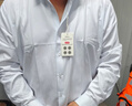 帝宾泽大码白衬衫男长袖商务休闲胖子加肥加大宽松棉质通勤西装衬衣男 实拍图