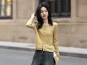 德玛纳【轻熟风针织衫】春秋气质上衣长袖套头衫女线衫 实拍图
