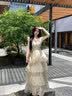 春乏在逃公主长裙子女2026夏季新款度假风收腰显瘦蛋糕大摆连衣裙 吊带连衣裙 S 实拍图