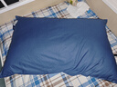 海澜之家（HLA）枕头枕芯一套护颈枕一芯睡眠颈椎病深度睡眠专用男士家用一对装 【7A类抗菌】48*74cm-深蓝 单只 高枕 实拍图