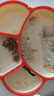 COOKSS宝宝餐盘硅胶学吃饭分格儿童节礼物餐具辅食碗餐盘带吸盘 双拼橙 实拍图