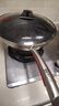 康巴赫炒锅不粘锅316L不锈钢炒菜锅32cm蜂窝平底煎炒锅电磁炉燃气灶通用 实拍图