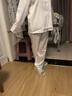 莫代尔高级感冰丝衬衫睡衣女春秋款长袖2026年新款仿真夏季丝家居服套装 礼盒装吸湿透气：白色  M 建议体重80-100斤 实拍图